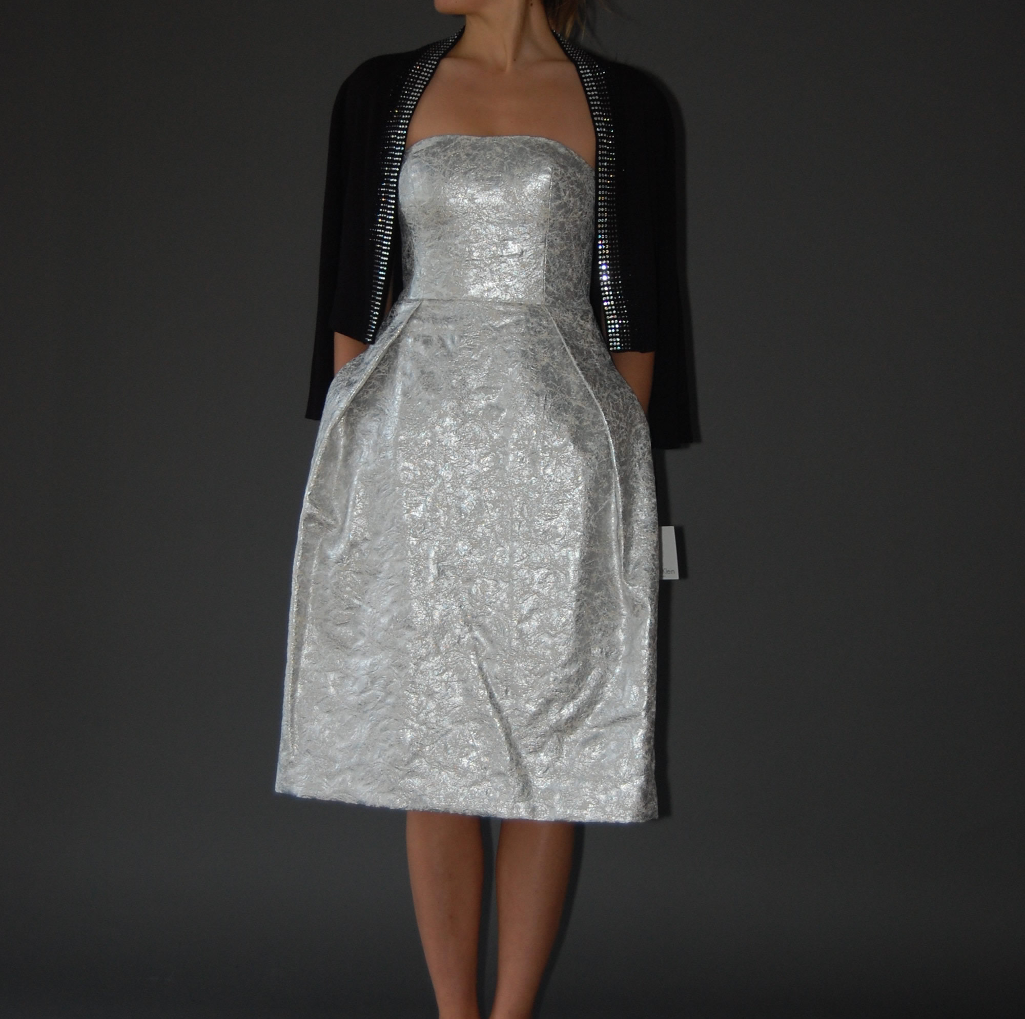 lord and taylor silver dress