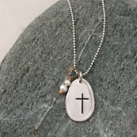 Have Faith Pebble Necklace